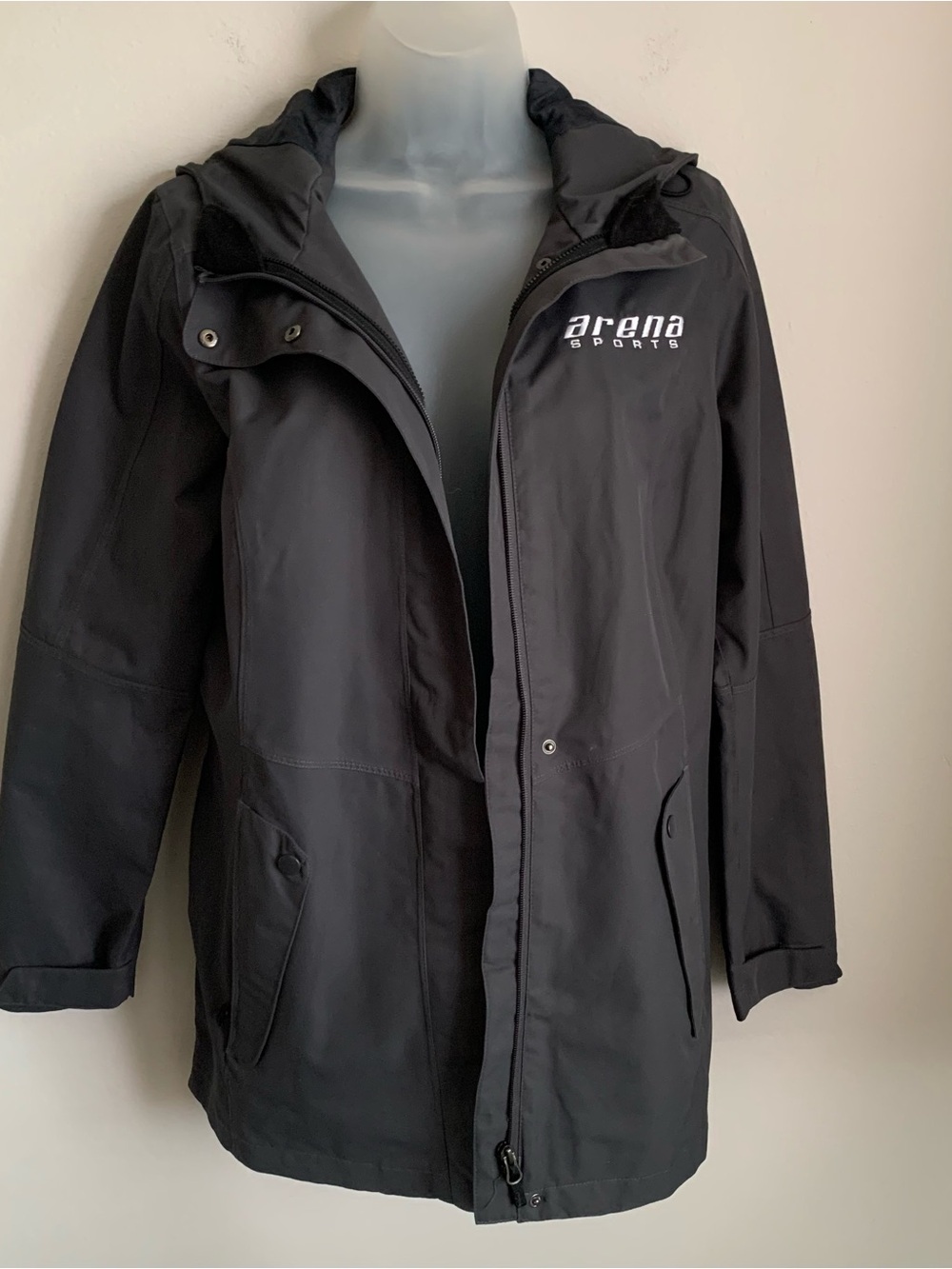 Dark gray Hooded Water Proof Rain Jacket